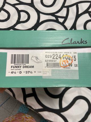 Scarpe Clarks Donna Blu Marino Taglia 36