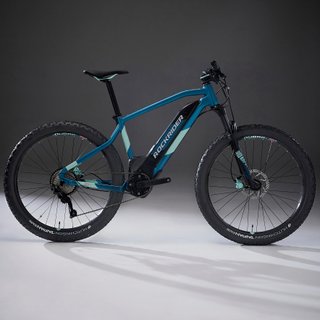 Bicicleta eléctrica de montaña mujer 27,5+" Rockrider Ebike