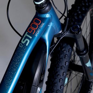 Bicicleta eléctrica de montaña mujer 27,5+" Rockrider Ebike