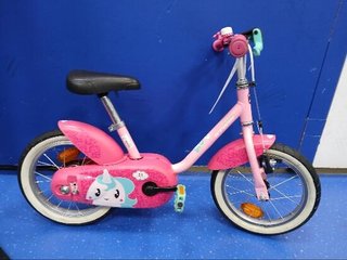 btwin unicornio rosa 14"