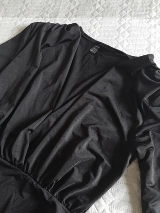 Body SHEIN manga larga negro talla S