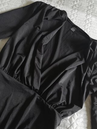 Body SHEIN manga larga negro talla S