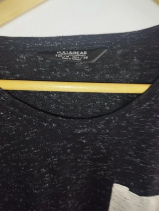 Camiseta Pull&Bear Negra Talla M