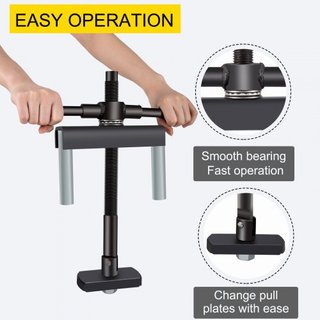 Extractor de Cilindros, Herramienta Extractora de Cilindros para Motores Diésel, Apto para Diámetros de 75 mm-138 mm, Juego Universal de Herramientas Extractoras de Cilindros para Reparación de Au...