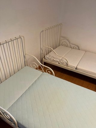 Cama infantil extensible blanca