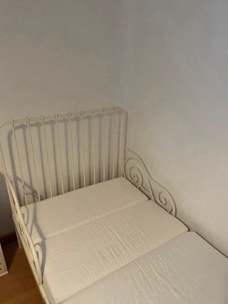 Cama infantil extensible blanca