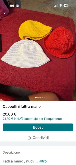 Cappellini fatti a mano