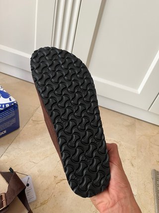 Sandalias Birkenstock Marrón Ante Doble Tira