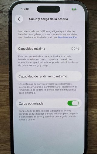 iPhone 14 Pro Space Gray 128GB bateria nueva 100%