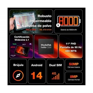 TABLET AGM PAD P2 ACTIVE 4G 256GB ¡¡OFFERTA!! - NUOVO