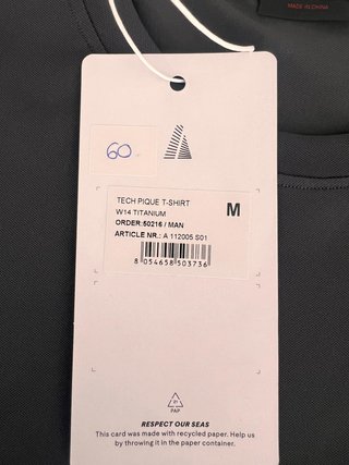 Camiseta SLAM Tech Pique Hombre Gris