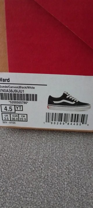 Zapatillas Vans Off The Wall Rojas sin usar.