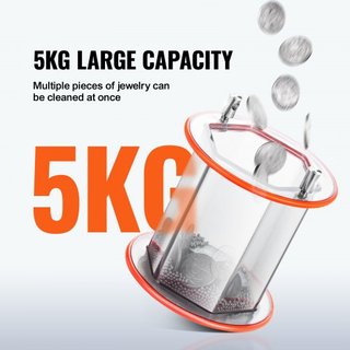 Macchina di lucidatura rotativa da 5 kg per gioielli e finitura gemme DIY