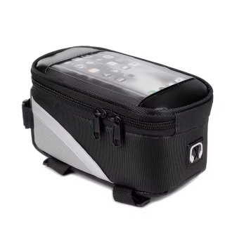 Borsa da bici con porta telefono trasparente