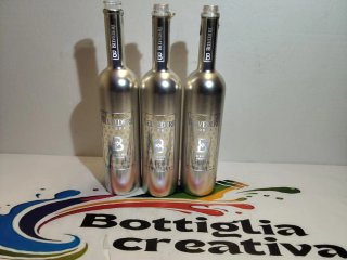 3 bottiglie vuote Belvedere Chrome Edition magnum