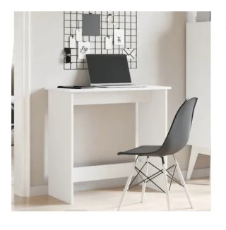 Mesa de escritorio blanca de madera
