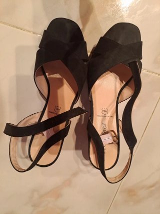 Sandalias Daniela Vega Talla 39 Tacón Ancho
