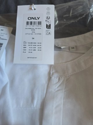 Camiseta sin mangas ONLY Talla 34