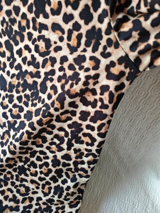 Vestido Zara Estampado Leopardo Talla M verano