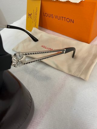 Occhiali da sole Louis Vuitton neri e argentati