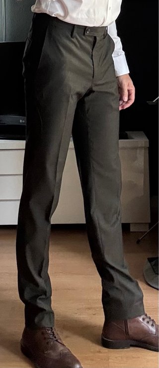 Traje Mango Super Slim Fit Verde Hombre