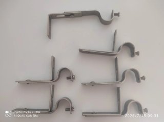 6 Soportes para barra de cortina