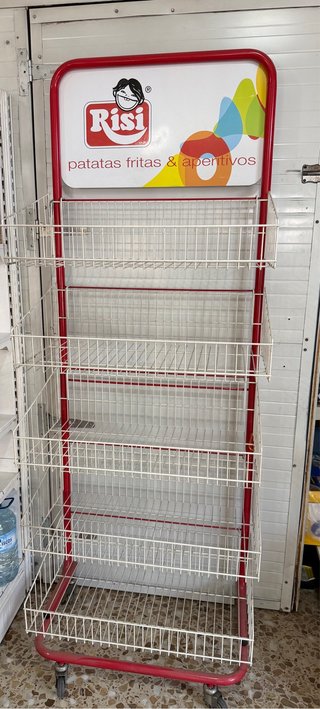 Estantería expositora Risi,con ruedas