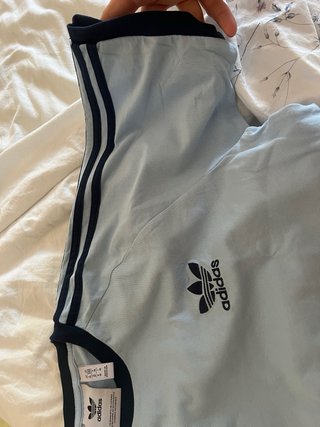 Adidas T-shirt M/L Azzurro Vintage