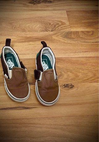 Scarpe Vans slip-on bimbo/a marroni