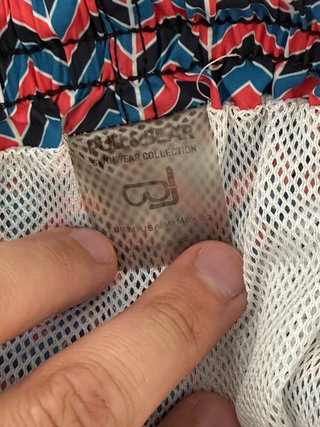 Bañador hombre estampado geométrico