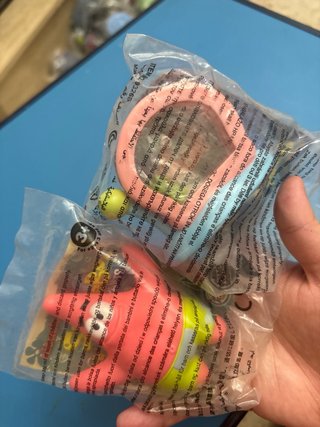 Lote 2 figuras Bob Esponja Burger King