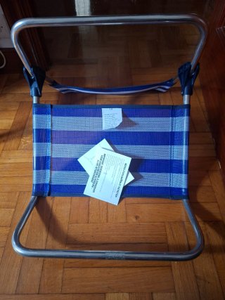 Silla plegable playa/camping azul