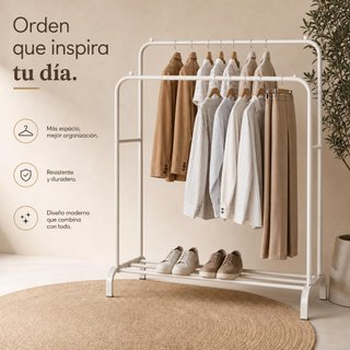 Edihome - Percha para ropa 110 x 150 x 54 cm