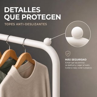 Edihome - Percha para ropa 110 x 150 x 54 cm