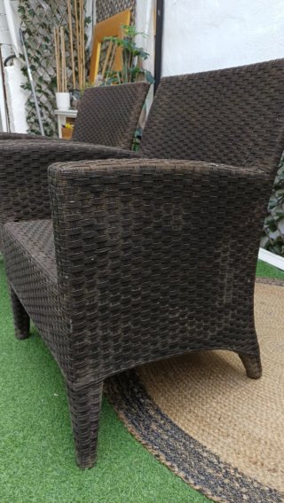 2 Sillones de Mimbre Marrones a 50€