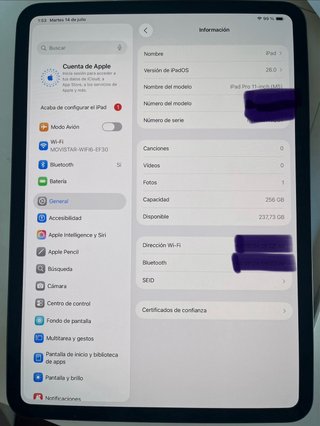 iPad Pro 11 M5 Wi-Fi 256GB Space Black