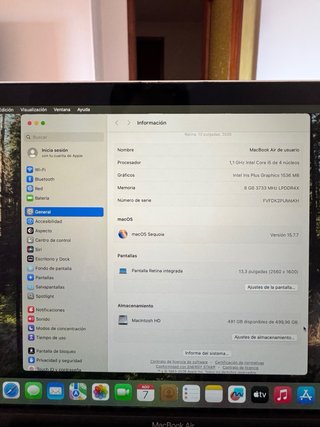 MacBook Air Retina 13” (2020) – Intel Core i5 – 8