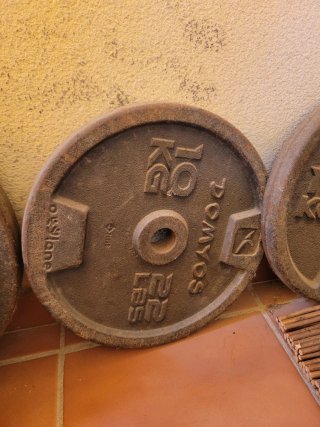 Disco de musculación hierro 10 kg