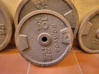 Disco de musculación hierro 10 kg