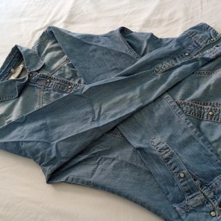 Camisa tejana vaquera azul