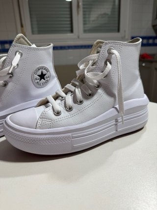 Converse blancas plataforma