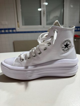 Converse blancas plataforma