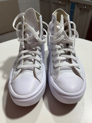 Converse blancas plataforma
