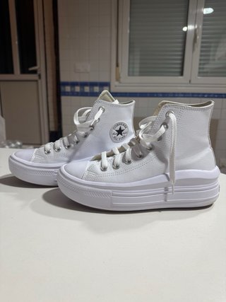 Converse blancas plataforma