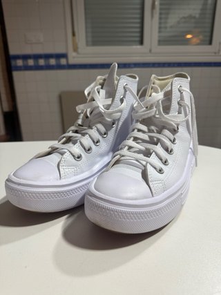 Converse blancas plataforma