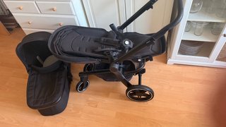 Carrito Joolz Hub+ Silla y Capazo Negro