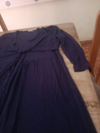 Vestido azul de entretiempo