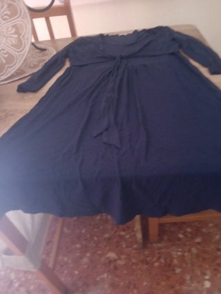 Vestido azul de entretiempo