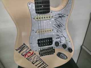 HALESTORM GUITARRA FIRMADA POR TODA LA BANDA