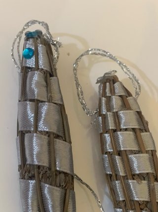 Fusi di lavanda decorati artigianali